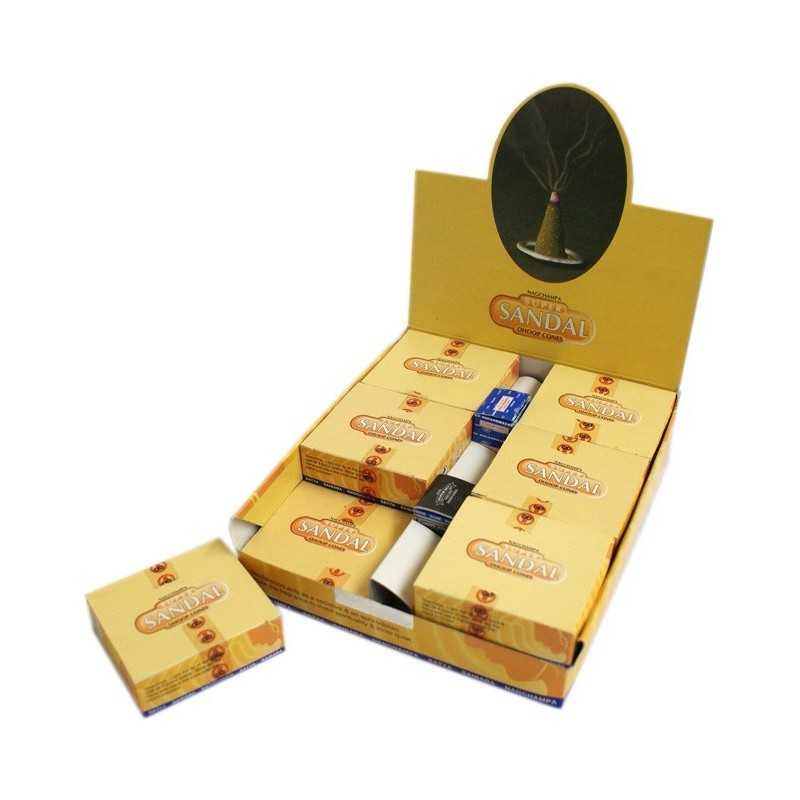 Encens Cône Super Sandal (Santal) - Lot de 12 Boites PROMO Point Relais Encens Cône Super Sandal (Santal) - Lot de 12 Boites PROMO Point Relais
