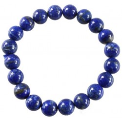 Bracelet Perles Rondes Lapis Lazuli - 10 mm
