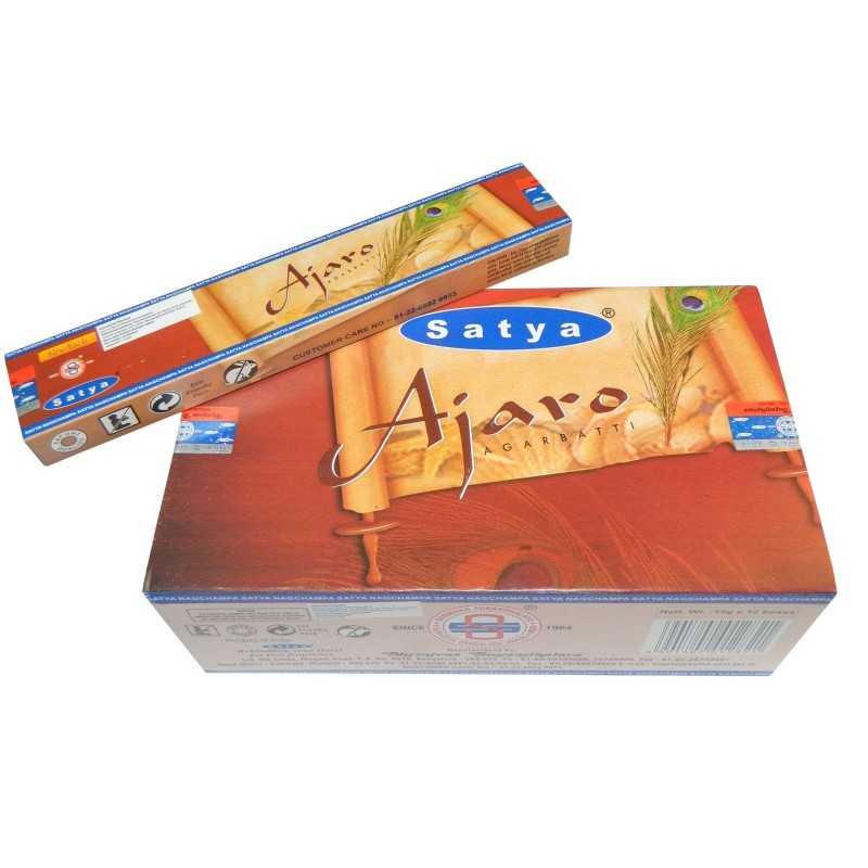 Encens AJARO - Boite de 15 G - Satya Nag Champa Encens AJARO - Boite de 15 G - Satya Nag Champa
