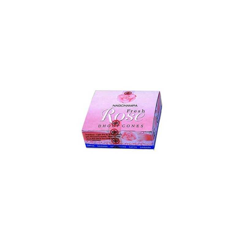 Encens Cône Fresh Rose - Boite de 12 Cônes Encens Cône Fresh Rose - Boite de 12 Cônes