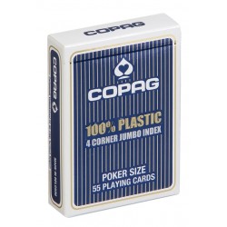 Cartes COPAG 100% Plastique JUMBO Index 4 - Box de 12 PROMO ! 