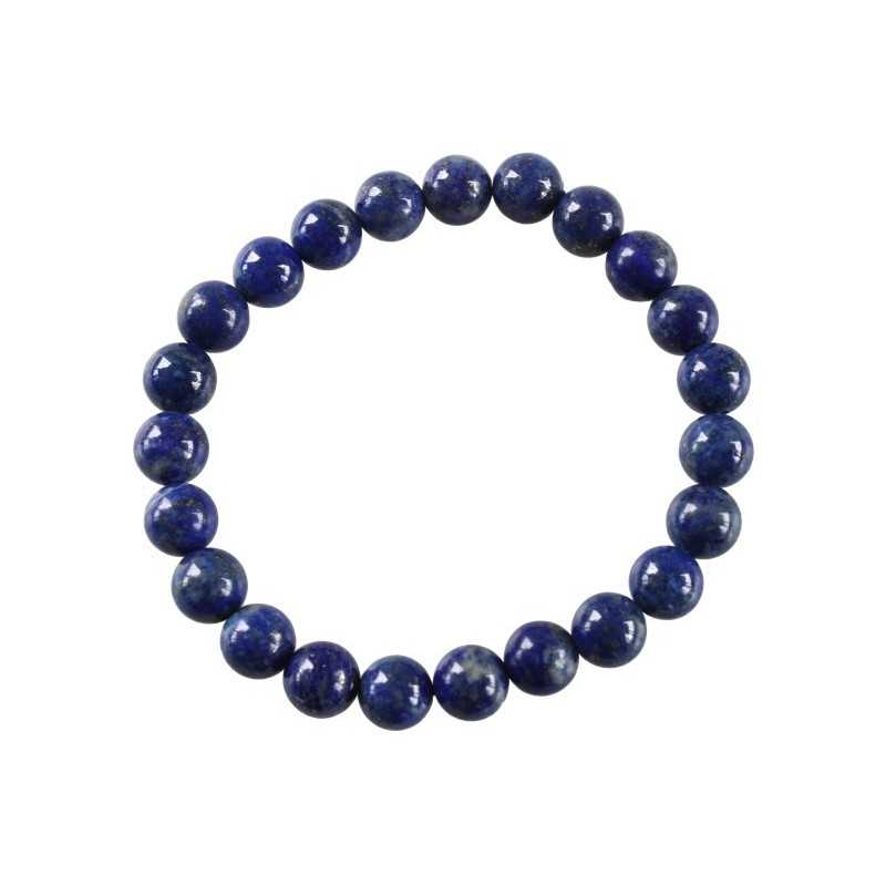 Bracelet Perles Rondes Lapis Lazuli - 8 mm