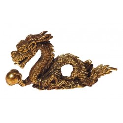 Mini Statue Dragon laiton 5 x 3 cm 