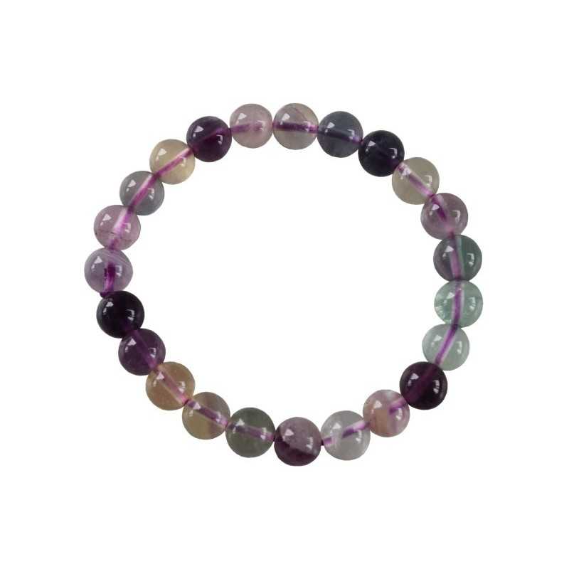 Perles De Fluorite Violette 6mm - Élégance Naturelle