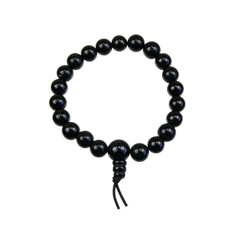Bracelet Mala Tibétain - Onyx Noir