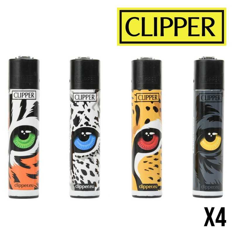Briquet CLIPPER CAVALERAS LEAF EYES Lot de 4 Briquet CLIPPER CAVALERAS LEAF EYES Lot de 4