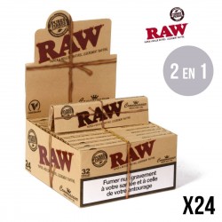 RAW Connaisseur SLIM + Tips Boite de 24 Carnets