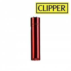 Briquet Clipper METAL Red...