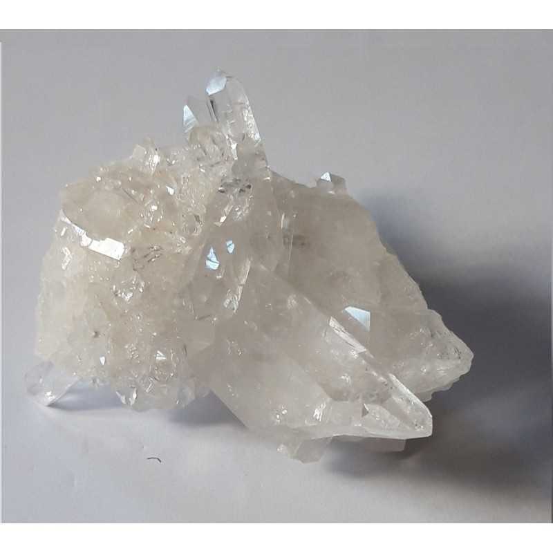Amas De Cristal De Roche (quartz) - Pièce Unique De 327 G, Dimensions ~12x7x4 Cm, Provenance Brésil | Collection, Décoration, Lithothérapie