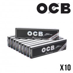 OCB SLIM + TIPS Lot 10 Carnets