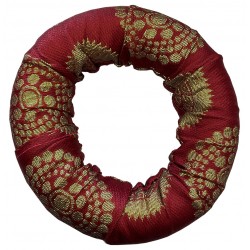 Coussin Rond Rouge Bol...