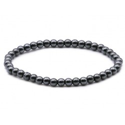Bracelet Hématite Perles 6MM