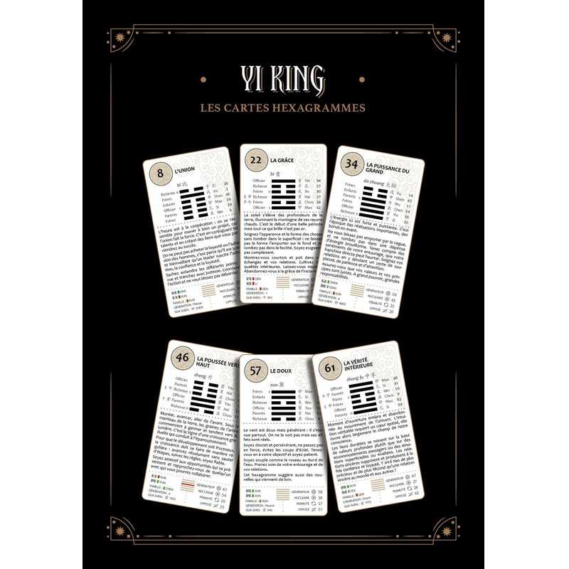 Yi King Box Book y las 64 cartas de hexagrama