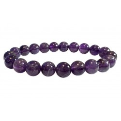Bracelet Amethyst Beads 8 MM