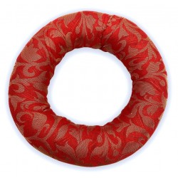 Coussin Rond Rouge Bol...