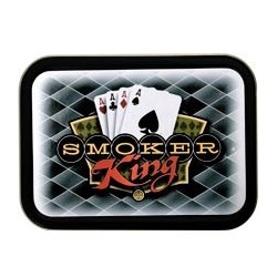 Boite Métal Etanche - Smoker King (Poker)